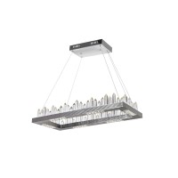 Led Island/Pool Table Chandelier With Polished Nickel Finish