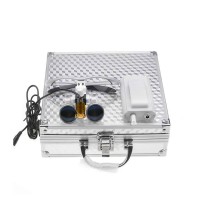 Bonew 3.5X Loupes Head Lamp With Filter Clip-On Type Carry Type + Aluminum Box Dy-004 (Silver)