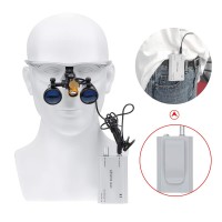 Bonew 3.5X Loupes Head Lamp With Filter Clip-On Type Carry Type + Aluminum Box Dy-004 (Silver)