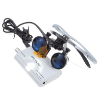 Bonew 3.5X Loupes Head Lamp With Filter Clip-On Type Carry Type + Aluminum Box Dy-004 (Silver)