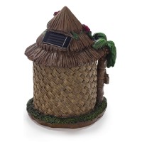 Vp Home Tiki Hut Solar Light For Home And Outdoor Decor Tiki Hut Solar Powered Flickering Led Garden Light Backyard Tiki Hut Ba