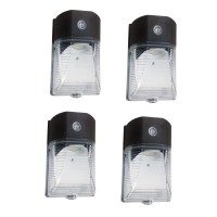 Rab Design 26 Watt Led Outdoor Wall Light (4 Pack), Dusk To Dawn Photocell Sensor, Residential And Commercial Wall Light, 2808 Lumens, 5000K, Energy Star, Cetlus, Dlc Certified (4)