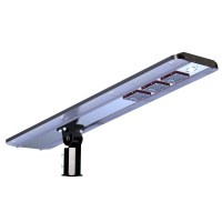 Solar Powered Integrated Daylight Cree Led Area Light, Aluminum Ai-Smart Activated With Dusk To Dawn Continues Illumination 4800 Lumens-Standard 5000K