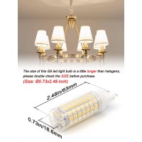 Ziomitus G9 Led Bulbs Dimmable 4000K Natural White,G9 40W 50W 60W T4 Halogen Replacement,No Flicker G9 6W Ac120V Dimmable Neutral Led Bulbs For Chandelier Pendant Lighting,600Lm(5Pack)