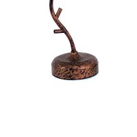 Benjara Tree Design Base Metal Table Lamp With Drum Shade, Bronze