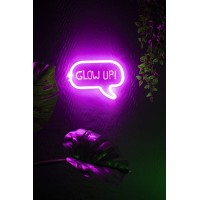 Fizz Creations Neon Speech Bubble Frame Light