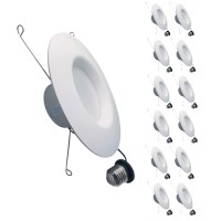 Philips Led Flickerfree 56 Dimmable Recessed Downlight 1000 Lumen Daylight 5000K 115W75W E26 Base 12Pack