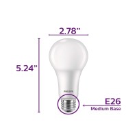 Philips Led 3-Way Flicker-Free A21 Bulb, Eyecomfort Technology, 2150/1600/620 Lumen, Soft White Light(2700K), 150/100/50 Watt Equivalent, E26 Base, Title 20 Compliant (California Only), Pack Of 4