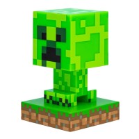 Paladone Minecraft Creeper Light, Lamp, & Night Light - 12 Cm Tall - Battery Powered - Gaming Room & Bedroom Decor For Minecraft Gamers