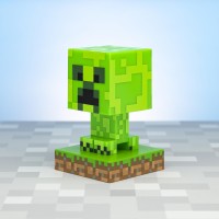 Paladone Minecraft Creeper Light, Lamp, & Night Light - 12 Cm Tall - Battery Powered - Gaming Room & Bedroom Decor For Minecraft Gamers