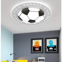 Sunny Lingt Soccer-Patterned Ceiling Light, Modern Kids Room Decor Chandelier, 20.5