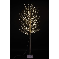 Lamphome 6Ft 240 Led Golden Tree Light With Cracked Ball Indoor/Outdoor Use,For Wedding Party Living Room Hotel Patio Lawn,Warm White