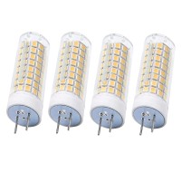 Lxcom Lighting G8 Led Bulb 10W Ceramic Corn Light Bulbs4 Pack2835 Smd 102 Leds 80W Halogen Bulb Replacement 3000K Warm White