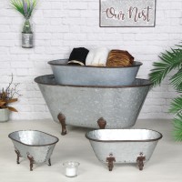 Accent your home and space with a wonderful dcor piece Stylish dcor pieces have found their way onto entryway tables dining tables shelves and any space that needs a finishing touch or bit of flair This piece features a farmhouse styled bathtub With its g