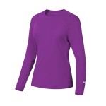 Bassdash Womenas Upf 50 Uv Sun Protection Tshirt Long Sleeve Fishing Hiking Performance Shirts Violet