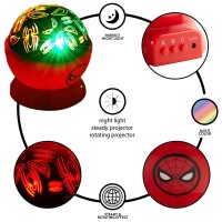 Idea Nuova Marvel Spiderman Rotating Led Projection Kids Lamp And Nightlight 488X 488X 55