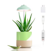 Growled Led Umbrella Plant Grow Light Herb Garden Height Adjustable Automatic Timer Ul Adapter Included Ideal For Plant Gro