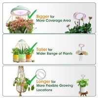 Growled Led Umbrella Plant Grow Light Herb Garden Height Adjustable Automatic Timer Ul Adapter Included Ideal For Plant Gro