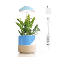 Growled Led Umbrella Plant Grow Light Herb Garden Height Adjustable Automatic Timer Ul Adapter Included Ideal For Plant Gro