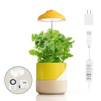 Growled Led Umbrella Plant Grow Light Herb Garden Height Adjustable Automatic Timer Ul Adapter Included Ideal For Plant Gro