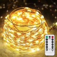 66Ft 200 Led Christmas Fairy Lights Plug In With Remote And Timer Waterproof Christmas String Lights Indoor Outdoor Upgraded 8