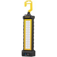 The STANLEY 500 Lumen LED Bright Bar with Power In and Out is the ideal lighting solution for a wide variety of practical uses Built with a heavyduty rubber overmold and shatterproof design this work light has an integrated LiIon battery for up to 10 hour