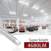 Kihung 3Ft Led Shop Light Fixture V Shape T8 Tube Light 30W 4680Lm 6000K Linkable Led Shop Light Fixture 3 Foot Tube Light