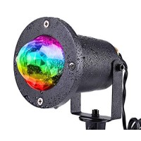 Koot Water Wave Lights Projector Outdoor Waterproof Led Ripple Garden Lights Rgbw 10 Colors Water Effect Or Flame Fire Effect Wi