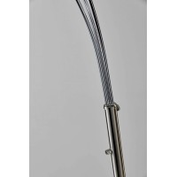 Homeroots Electric : 20.3%Shadee : 15.3%Metal : 64.4% 11 X 46X 82 Brushed Steel Metal Arc Lamp