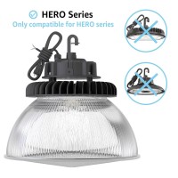 Hyperlite 60 Degree Pc Reflector Only For Hero Series Led High Bay Light (Clear With Cover) 2-Pack