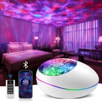 One Fire Galaxy Projector Star Projector Galaxy Light 16 Color Changingwhite Noise Sky Light Projector For Bedroom Bluetooth