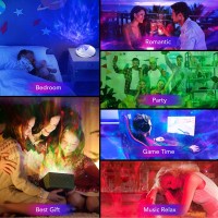 One Fire Galaxy Projector Star Projector Galaxy Light 16 Color Changingwhite Noise Sky Light Projector For Bedroom Bluetooth