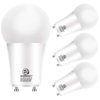 Energetic Led 2 Prong Light Bulbs 8.5 Watt Gu24, 60 Watt Equivalent, 4000K Neutral White, 800 Lumens, Non-Dimmable, Ul Listed, 4 Pack