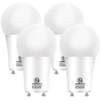 Energetic Gu24 Led Light Bulb, 60 Watt Equivalent (8.5W), 3000K Warm White, 800 Lumens, Non-Dimmable, 2 Prong Light Bulb, Ul Listed, 4 Pack