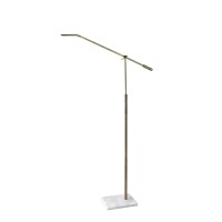 Homeroots Lighting 8 X 30 X 465 - 61 Brass Metal Led Floor Lamp