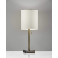 Homeroots Lighting 9 X 9 X 22 Brass Metal Table Lamp