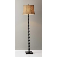 Homeroots Lighting 17 X 17 X 62 Black Metal Floor Lamp