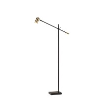 Homeroots Lighting 65 X 225-305 X 58 - 63 Black Metal Led Floor Lamp