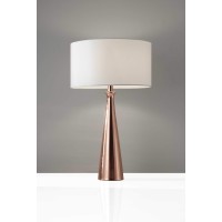 Homeroots Lighting 13 X 13 X 21.5 Copper Metal Table Lamp