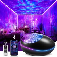 Mubarek Galaxy Star Projector Light, 24 Light Modes, 8 White Noise Galaxy Projector, Bluetooth Speaker ,Remote Timer Skylight Kids Room Lights For Bedroom