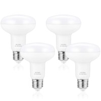 Br25/R25 Led Can Light Bulbs, 9W Dimmable Flood Lights (75W Equivalent), E26 Medium Base Bulb 3000K Soft White For Indoor Outdoor Lighting, Pack Of 4