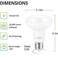 Br25/R25 Led Can Light Bulbs, 9W Dimmable Flood Lights (75W Equivalent), E26 Medium Base Bulb 3000K Soft White For Indoor Outdoor Lighting, Pack Of 4