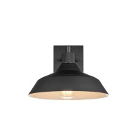 Globe Electric Modern Farmhouse Wall Sconce Matte Black 12 X 11 X 9 Inches Indooroutdoor Kitchen Porch Decor 60W Bulb