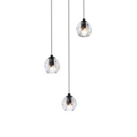 Eren 3 Lights Black Pendant