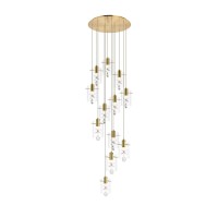 Hana 12 Lights Gold Pendant