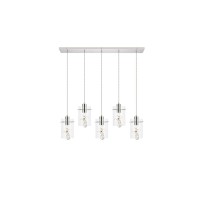 Hana 5 Lights Chrome Pendant