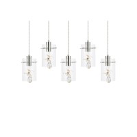 Hana 5 Lights Chrome Pendant