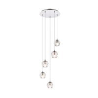 Eren 5 Lights Chrome Pendant