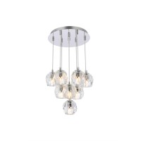 Eren 10 Lights Chrome Pendant