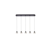 Eren 5 Lights Black Pendant